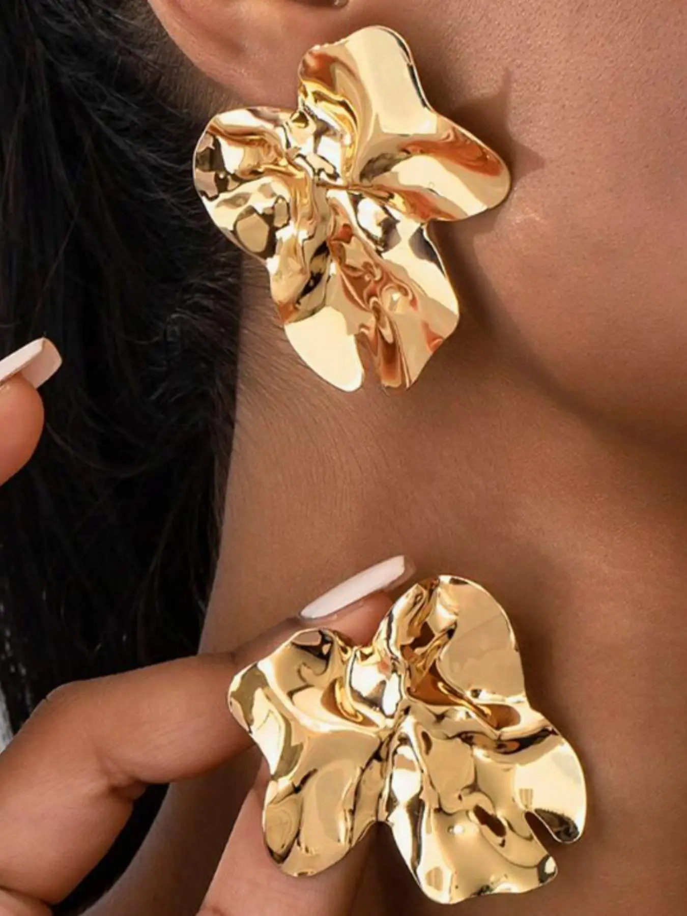 Irregular Geometric Design Dangle Earrings, Statement Earrings, Versatile Earrings, Fashionable Jewelry for Women, Daily Clothing Decor, Trendy All-match & Exquisite Jewelry for Birthday Gift