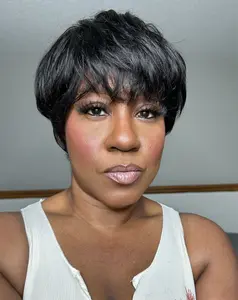 Wavytalk Throw On & Go Pixie Cut Wig Straight & Curly 100% Human Hair Silicone Grip Tabs Ultra Comfort Cotton Cap Hair Loss Friendly #SummerVibes