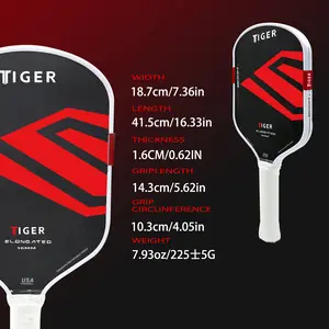 Boom clone widebody Elongated High Elasticity Fifth Generation EVA Power Surrounding Foam Epp Core T700 Carbon Fiber theromoformed Pickleball Paddle