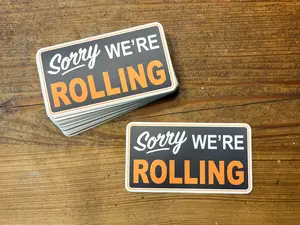 Sorry We're Rolling Sticker - BJJ Vinyl Decal