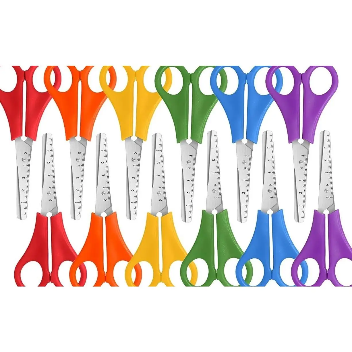 Kids Scissors Bulk, Kid Scissors for School Office | School Supplies, Craft Supplies, Small Blunt Tip Safety for Toddler Child Student Classroom Teacher Scrapbook Scrapbooking