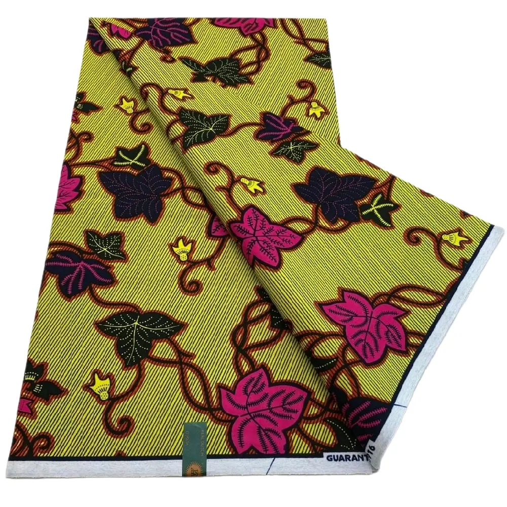 Authentic African Print 100 %Cotton 6yards