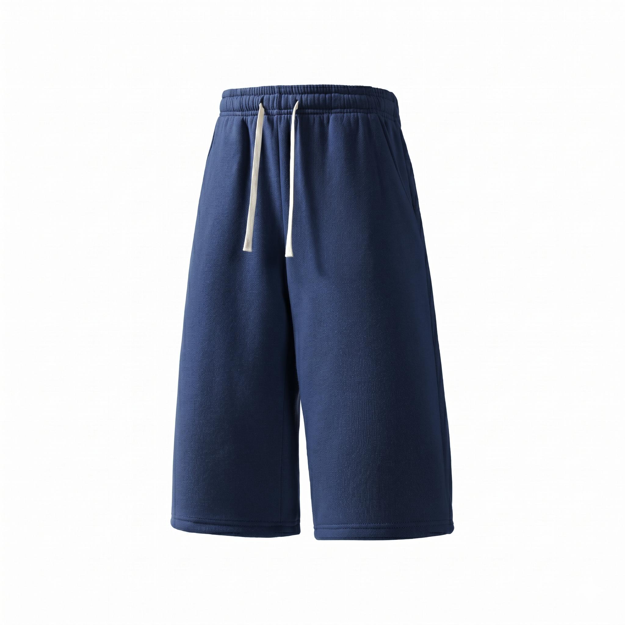3-Pack Summer Vibes Men’s Ultra Soft 7/8 Length Lounge Capri Sweatpants, Elastic Drawstring, Oversized, Breathable, Casual Home Daily Wear Cropped Pants