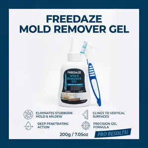 FREEDAZE Mold Remover Gel for Bathroom - Black Mold & Mildew Stain Remover for Grout, Caulk, Shower Tile & Sealant | Deep Cleaning Bathroom Mold Remover