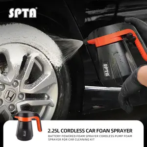 SPTA Electric Pressurized Soap Sprayer - 2.25L/76 oz Cordless Car Foam Sprayer, Pressure Foam Sprayer  Electric Pressurized Soap Sprayer For Car Detailing Washing