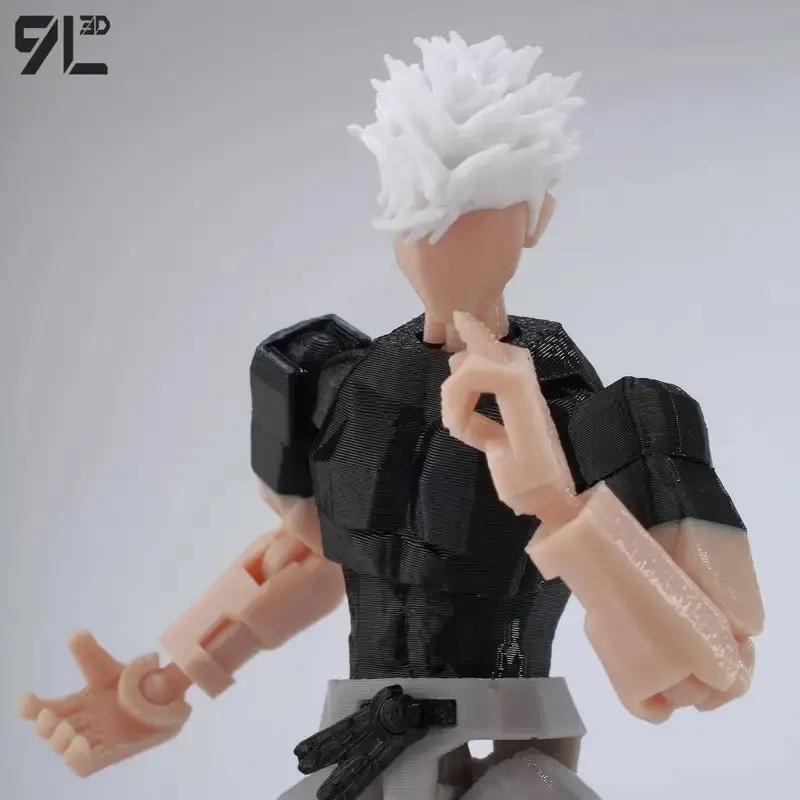 9L3D Multi-Jointed Articulated Dummy13 Lucky13 Jujutsu Kaisen Cursed Robe Sukuna Action Figure, Unisex Toy for Ages 6+ Anime Fans with Artistic Pose & Sukuna Decapitating Satoru Gojo Feature, Action Figures