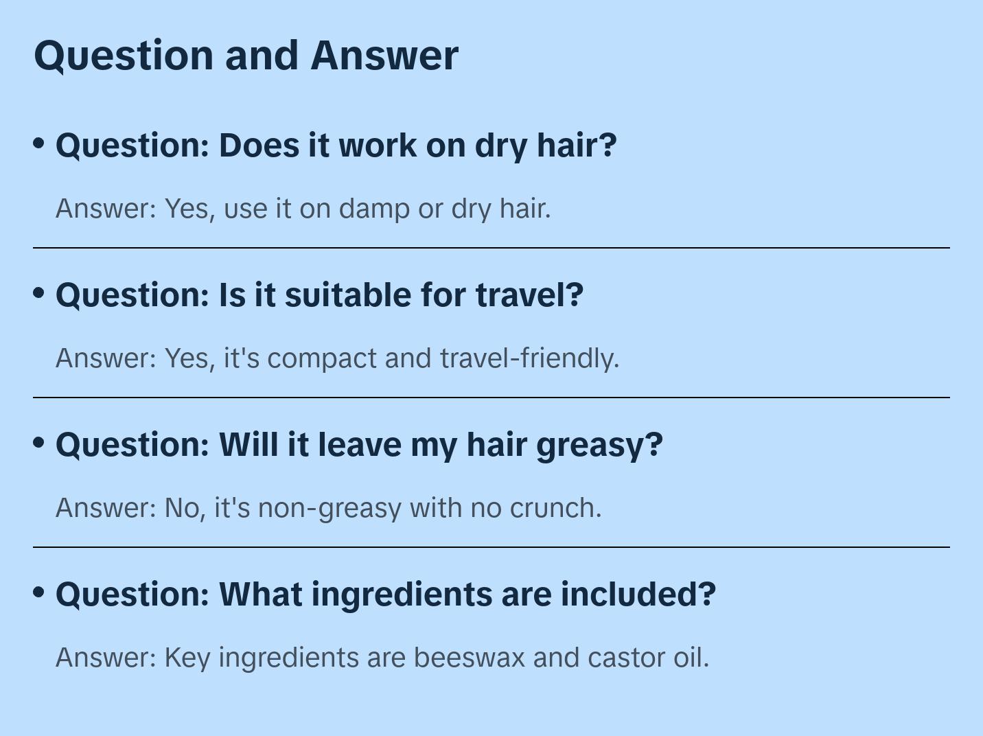 FoxyBae Bye Bye Flyaways Wax Stick – Hair Wax Stick for Slick Back, Edge Control & Flyaway Taming – Non-Greasy with Beeswax & Biotin – 2.5 fl oz