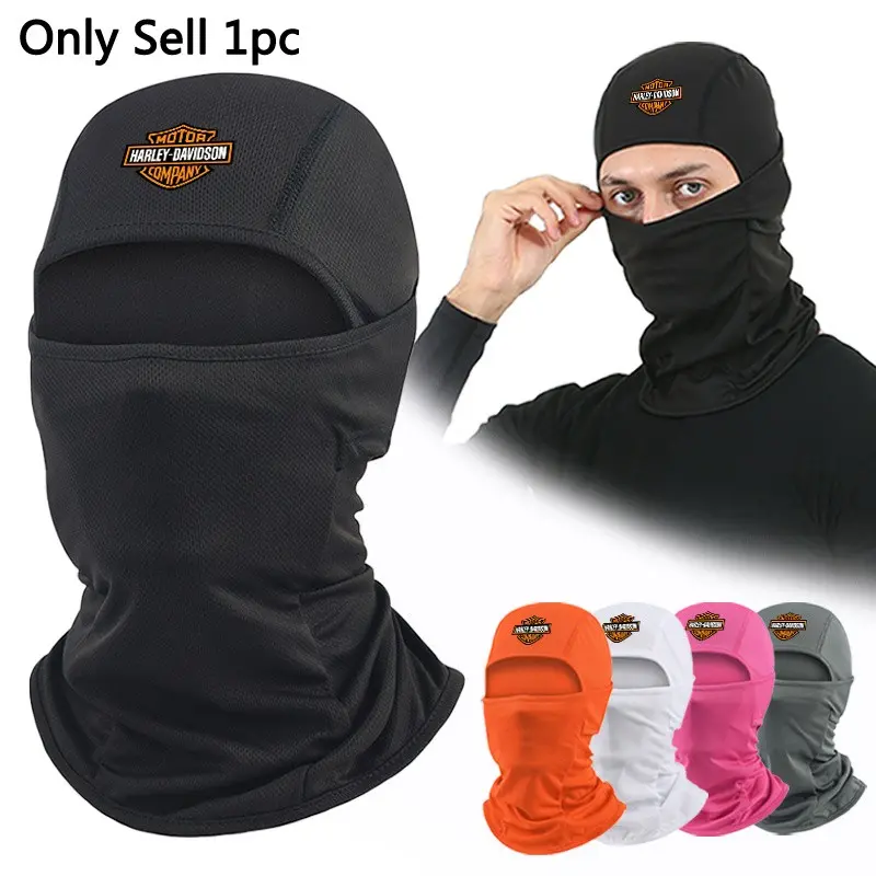 Motorcycle For Harley Davidson Emblem Outdoor Sun Protection Neck Cover Scarf Cycling Sunshade Breathable Riding Face Mask Dustproof Sports Quick Drying