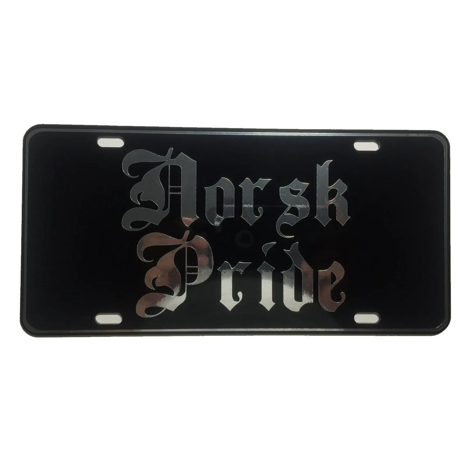 CustoMonsterDesigns Norsk Pride Heavy Duty Aluminum License Plate