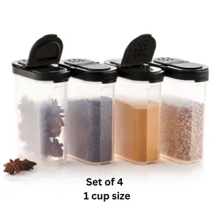 Tupperware Spice Shakers 2 sizes 1 cup or 1/2 cup - Organizer - Canister - Sprinkles