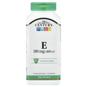 21st Century Vitamin E, 180 mg (400 IU), 250 Softgels