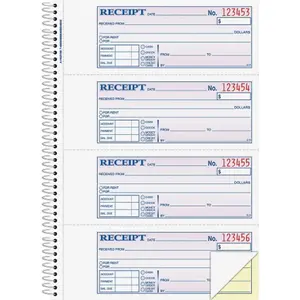 Adams Business Forms  Spiral 2-part Money & Rent Receipt Book, 200 Entries per Sheets, 200 Entries Per Sheet