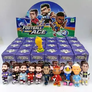Mini Soccer Character Keychain Blind Box Display (24 Boxes) – Football Figure Pendant Collectible Set