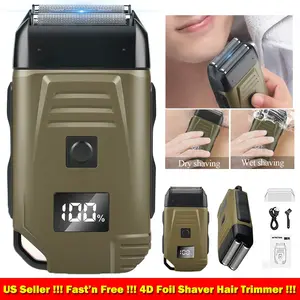 Electric Shaver, USB Rechargeable Wireless Electric Razor, Portable Beard Shaver for Travel and Daily Use, Men's Grooming Tool Water Proof Brush
