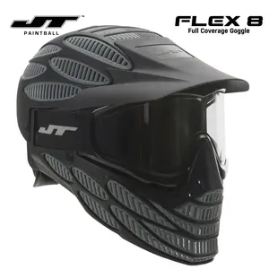 JT Spectra Flex 8 Full Coverage Thermal Paintball Mask Goggles - Grey
