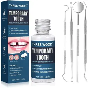 Provisional Tooth Kit with DIY Thermal Beads, Temporary Tooth Repair Kit for Gaps, Broken Teeth & Cosmetic Fix