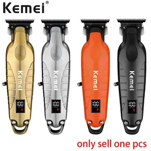 Kemei Km-2293 Metal Body Digital Electric Hair Clipper, Cordless Barber Trimmer, Adjustable Blade Clippers, Lithium Ion Battery, Four Colors Available, New Condition, Friday Sale