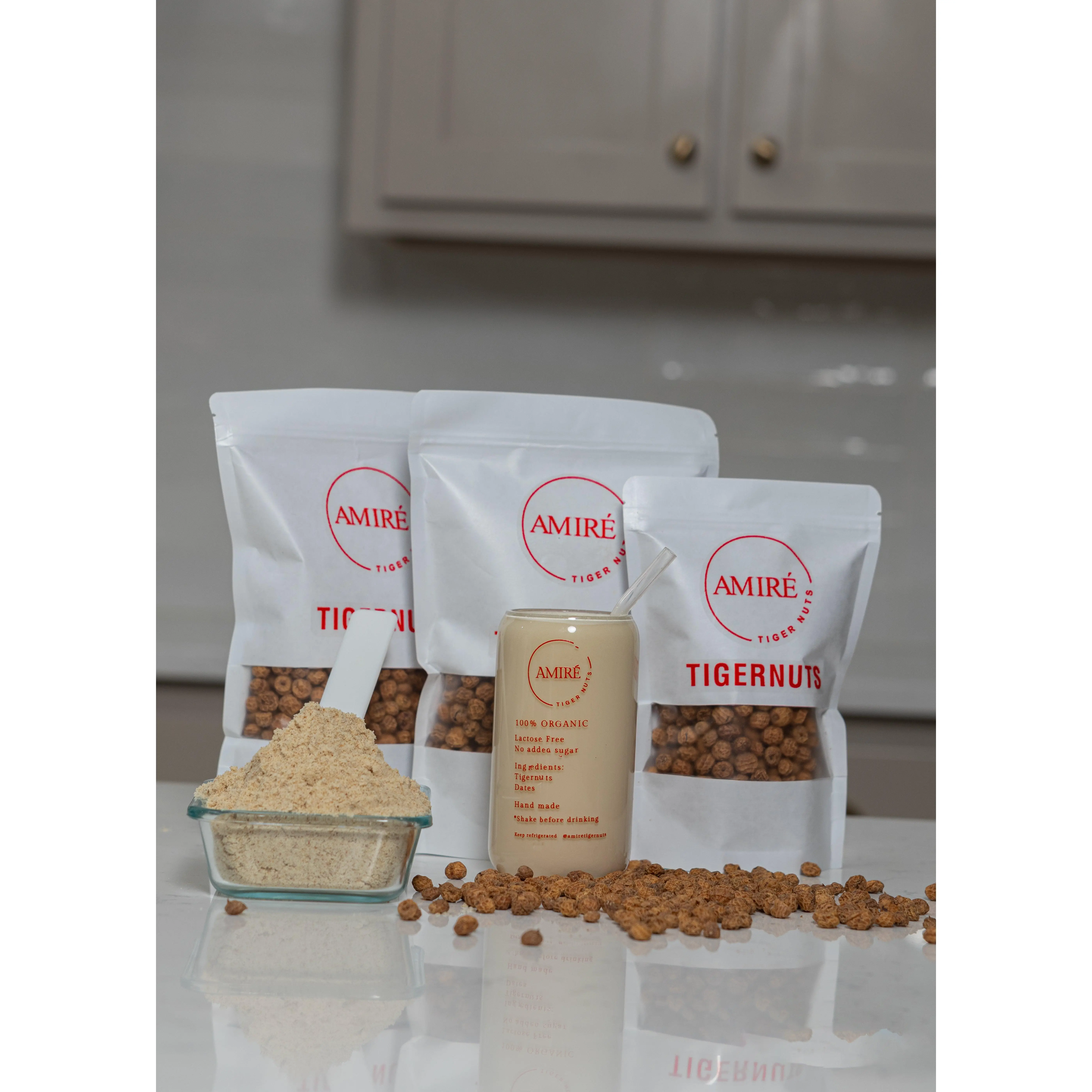 AMIRÉ Organic Tigernuts | Gluten-Free, Non-GMO, Vegan, Paleo, Nut-Free Superfood Snack