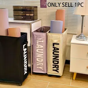 Laundry Hamper: Wheeled Laundry Basket with swivel wheels for easy mobility, large-capacity for loads of laundry. Collapsible & space-saving, fits bedrooms/bathrooms/entryways – a convenient home laundry essential, Clothes Hamper, Clothes Baskets
