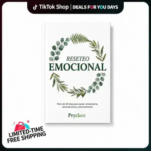 【Deals For You Days】Prycken RESETEO EMOCIONAL: Plan de 30 días para sanarte, reconstruirte y reencontrarte. Guía completa de límites y sanación con audios QR, crecimiento emocional | Envío gratuito por tiempo limitado