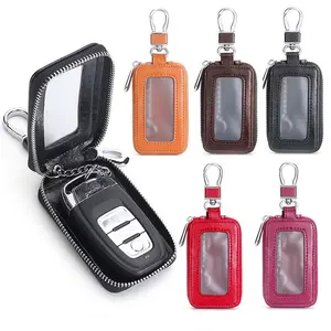 Portable Car Key Holder, PU Material, Car Key Protector, Secure Storage Solution, Durable Design, Ideal for Daily Use & Travel Essentials, Car Key Accessory