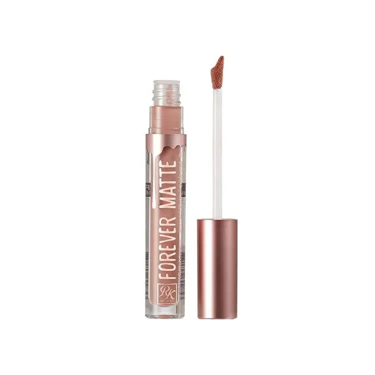 Smooth Matte Liquid Lipstick, Long-Lasting and Non-Smudging Lip Color with Wand Applicator for an Easy, Mess-Free Finish, Ruby Kisses, Easy And Mess-Free, Comes With A Doe-Foot Wand