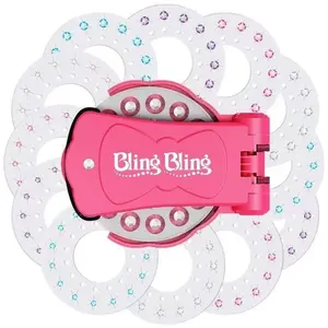 Glitter Diamond Styling Tools Hair Gemstone Styling Set + 180 colorful gemstones to light up girls' hair, clothes, accessories, etc., birthday gift for all hair types/hair styles - Hair Care, No Heat Required Hair Styling Accessories tiktokshopspringglowu