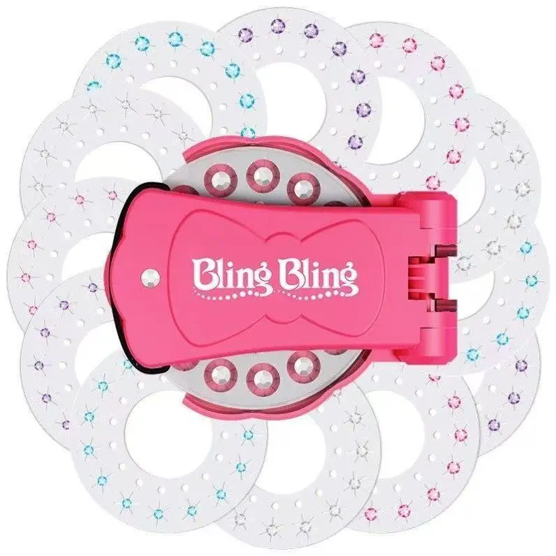 Glitter Diamond Styling Tools Hair Gemstone Styling Set + 180 colorful gemstones to light up girls' hair, clothes, accessories, etc., birthday gift for all hair types/hair styles - Hair Care, No Heat Required Hair Styling Accessories tiktokshopspringglowu