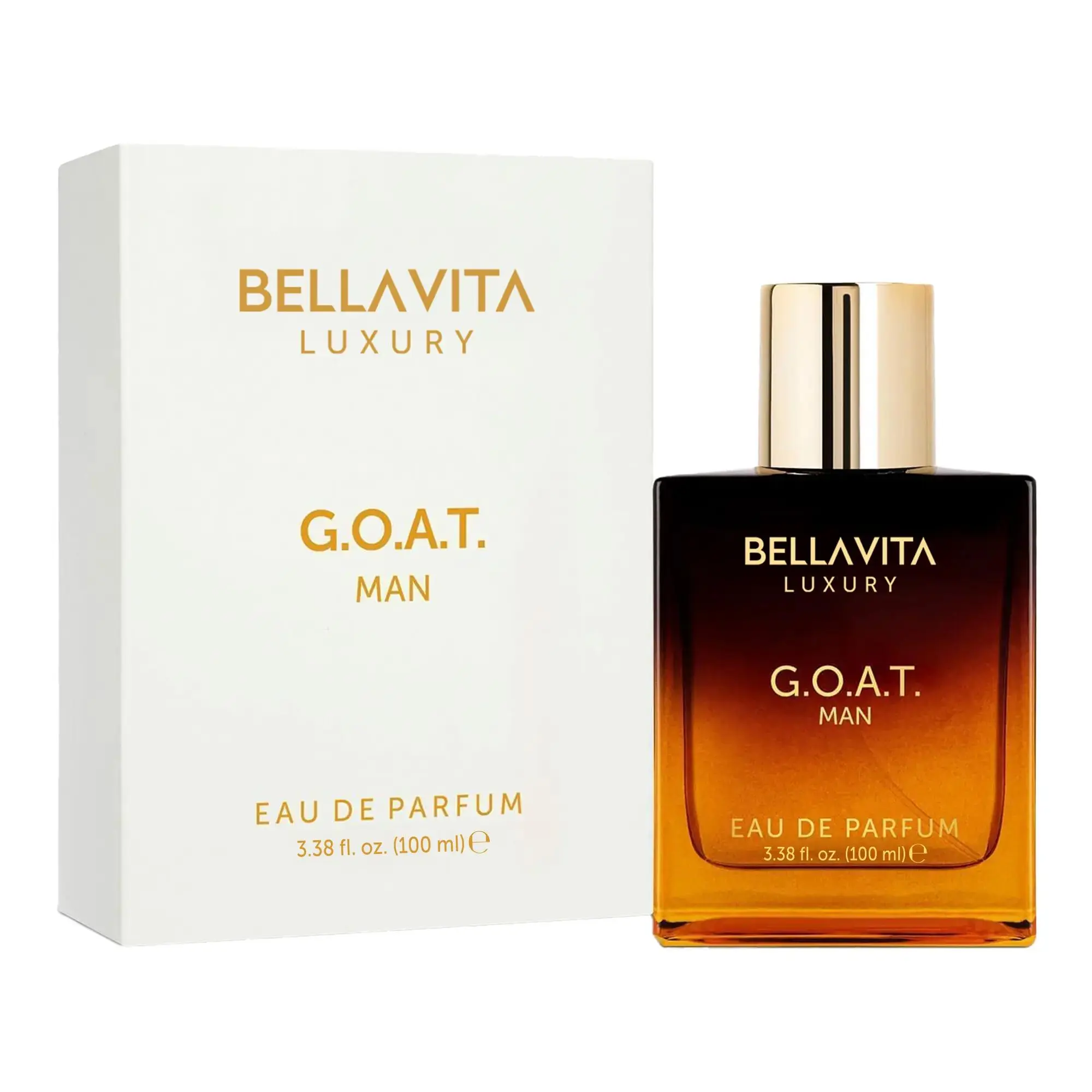 BellaVita Luxury's G.O.A.T. Man | Eau De Parfum (EDP) | Bergamot, Amber & Vetiver | Woody & Musky | Long Lasting | Cruelty Free