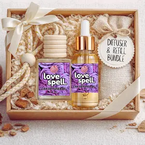 10ml Diffuser & 1 oz Refill Bundle - Car Fragrance, Women's Car Accessories, Home Scented Oil Diffuser Kit, Car Accessories Women