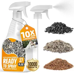 Rock Glue for Landscaping with Sprayer 27oz, -to-Use Mulch & Gravel Binder, -Dry No Dilution, Weather-Resistant  Rock Glue for Garden Beds, Pea Gravel & Small Stone
