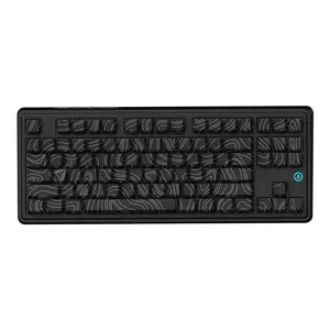 AJAZZ AK870 PLUS Wireless 3-mode Mechanical Keyboard, Rechargeable RGB Gaming Keyboard with Hot-swappable Gasket Structure, RGB Lighting Keyboard, Gaming Accessories, Gasket Mounted Keyboard