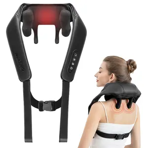 Wireless Neck Massager with Heat, Nekteck 6D Cordless Shiatsu Neck and Back Massager, for Pain Relief Deep Tissue, Ideal Gift for Men and Women