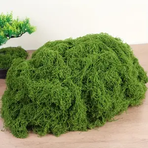 Preserved Sheet Moss, Natural Green Decorative Moss for Plant Walls, Terrariums, Home Decor & Crafts, Long-Lasting No-Water Artificial Moss