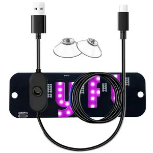 New LED Light Sign for Car, Universal USB Taxi Light Sign, Car Kit Accessory for All Cars, LED Lights Car, Men Gifts, Car Accessories, for Car Decals, Automotive, LED Tailgate Lights, Car Light Embellishments