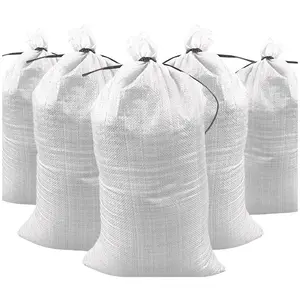 DuraSack 50 Pack Heavy Duty Empty Sand Bags wit h Tie Strings