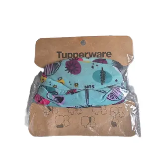 Tupperware Headband Bandana Scarf Ponytail Multi Use Beach Print Seashells for Stylish and Functional Accessory