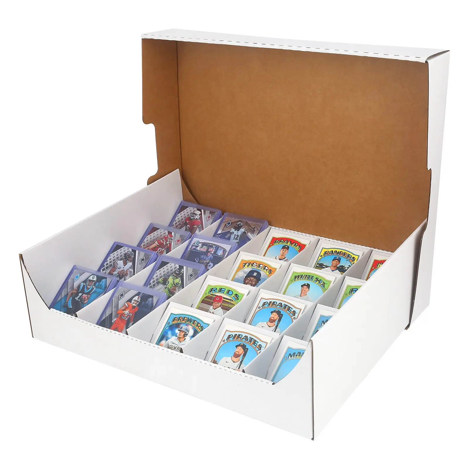 Card Sorting Tray- Stackable Trading Cards Sorter Tray for Raw, Sleeved,Toploaders,PKMN,Baseball,Cardboard Organizer, Trade Card Box, Trading Card Storage