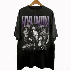 Hyunjin Vintage 90S Graphic T-Shirt, 2026 World Tour Gift For Fan