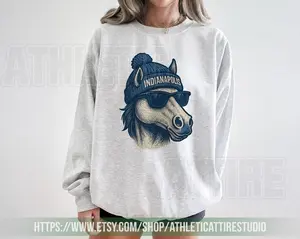 [SALE UP TO 50% + FREE SHIP] Indianapolis Football Mascot  T-Shirt, Indianapolis Colt Football Shirt, Retro Indianapolis Football Sweater, Colt Fan Gift FAM24