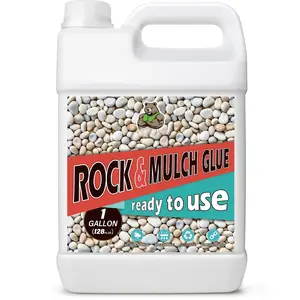 Mulch Glue for Landscaping 1 Gallon, Rock Glue for Landscaping, Landscape  for Rocks Pea Gravel, , Bark, Long Lasting, Ready to Use, Not Easily Clogged, Garden and Yard