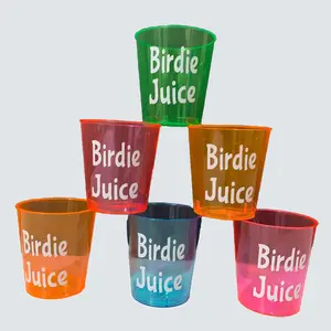 Custom Neon Shot Cups Disposable Drinkware Plastic