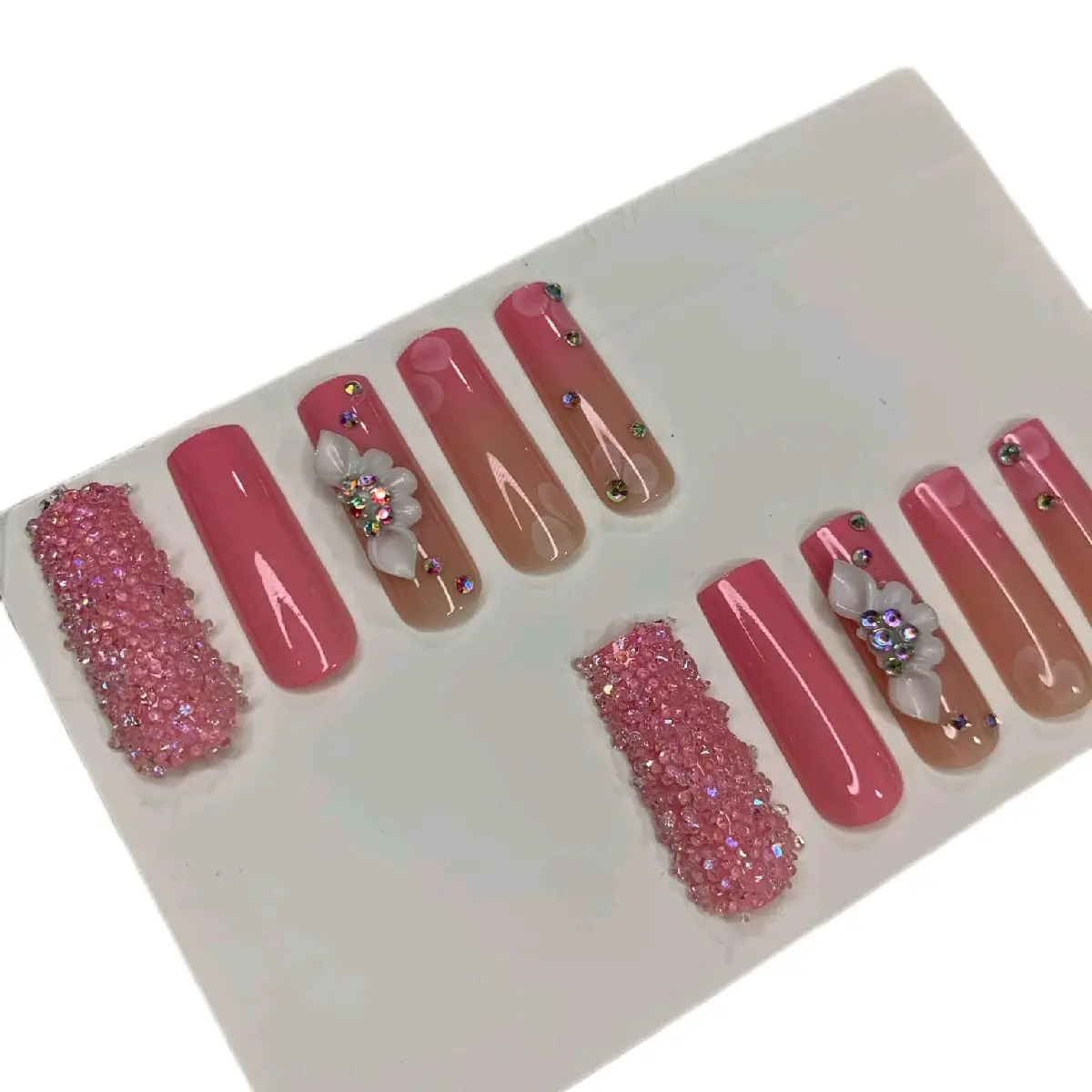 Nailz R Uz Press-On Nails - Easy to Use and Convenient for On-The-Go Nail Art and Care Nail Care Nail Polish Manicure Cutics Cosmetic 24pk.