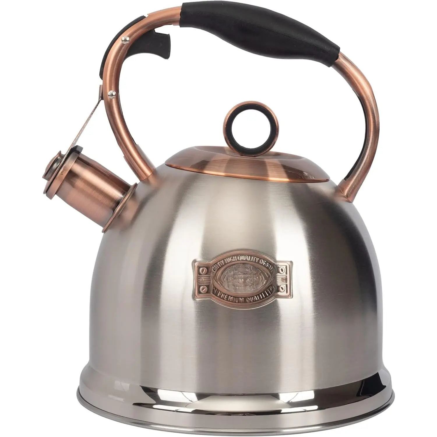 Whistling Stovetop  Kettle  Grade Stainless Steel, Hot Water Fast to Boil for Stove Top-3.0Q