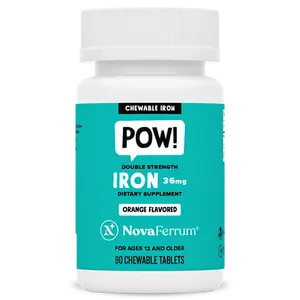 NovaFerrum POW - 36mg Chewable Iron Supplement for Adults