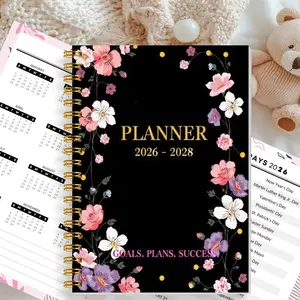2026-2028 3-Year Calendar Notebook: Incorporates 3 Types of Monthly Schedule Goal Trackers, Home Affairs Organizer; Features Annual Overview, Monthly Calendar View, To-Do Lists, Important Items Record, Productivity Planner