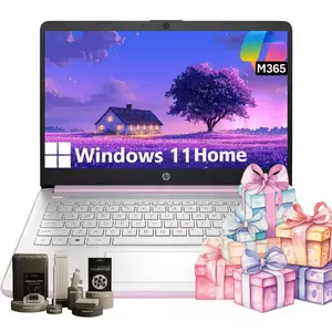 HP 2026 14" Ultra-Light Laptop | Intel Quad-Core | 8GB RAM 128GB UFS | Windows 11 Home | Honey Lavender | Student Business PC With Bundle Accessory