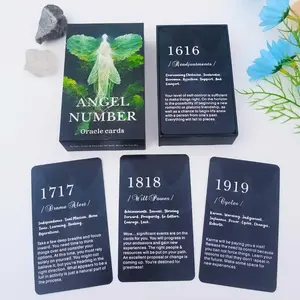 Angel Number Oracle Card (1 Box), Oracle Cards for Beginners, Angel Number Affirmation Cards, Family Party Game for Family & Friends, Magic The Gathering, Family Fun Game, Couple Card Game