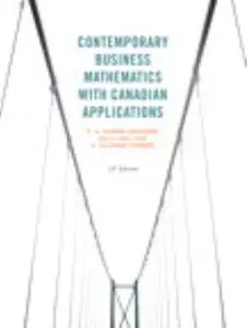 USED-Contemporary Business Mathematics with Canadian Applications (10th Edition) by S. A. Hummelbrunner (Hardcover)