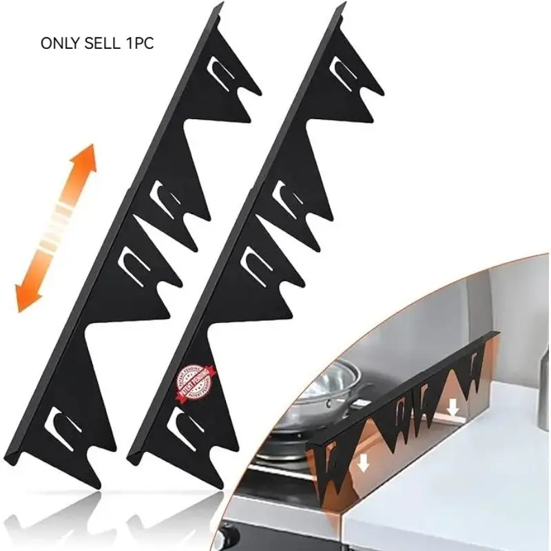 Stainless Steel Stove Covers,Stove Filler,Range Trim Kit, Stove Guards, Heat Resistant and Easy to Clean, Easy retractable Extendable Length 13.8" to 27.5", Width 0.79"(2PCS) Adjustable Telescoping，home kitchen gadgets, Replacement Parts